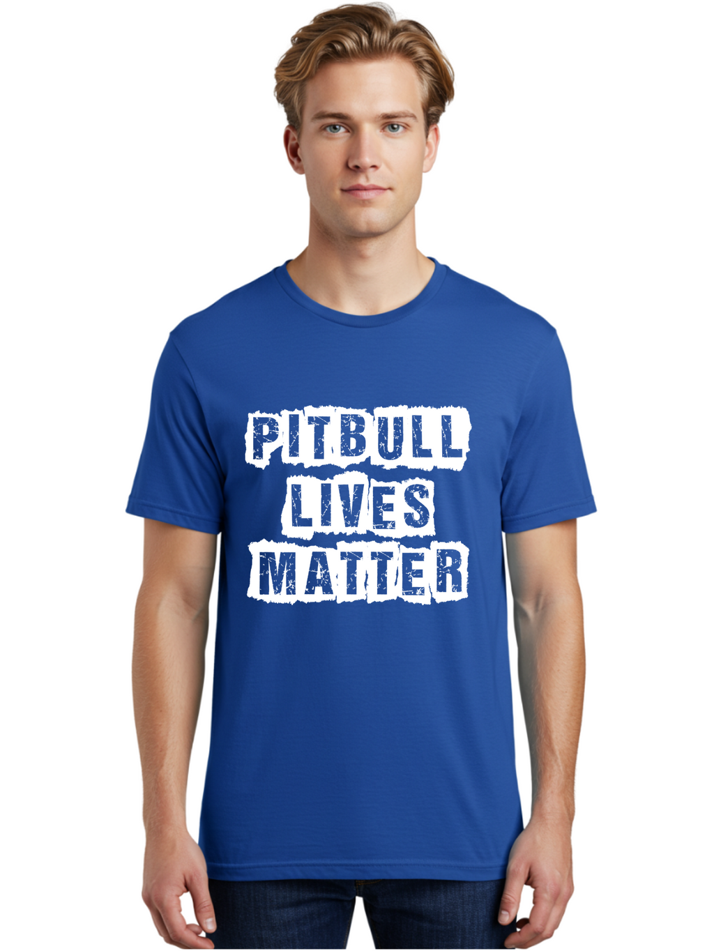 Pitbull Lives Matter Men'S Graphic Tee, 100% Cotton, Comfortable Casual Summer Wear, Machine Washable, Pitbull Awareness, Dog Advocacy, Pitbull Lives Matter, Social Justice, Animal Rights, Dog Lovers, Pitbull Support, Advocacy Campaign Aae582