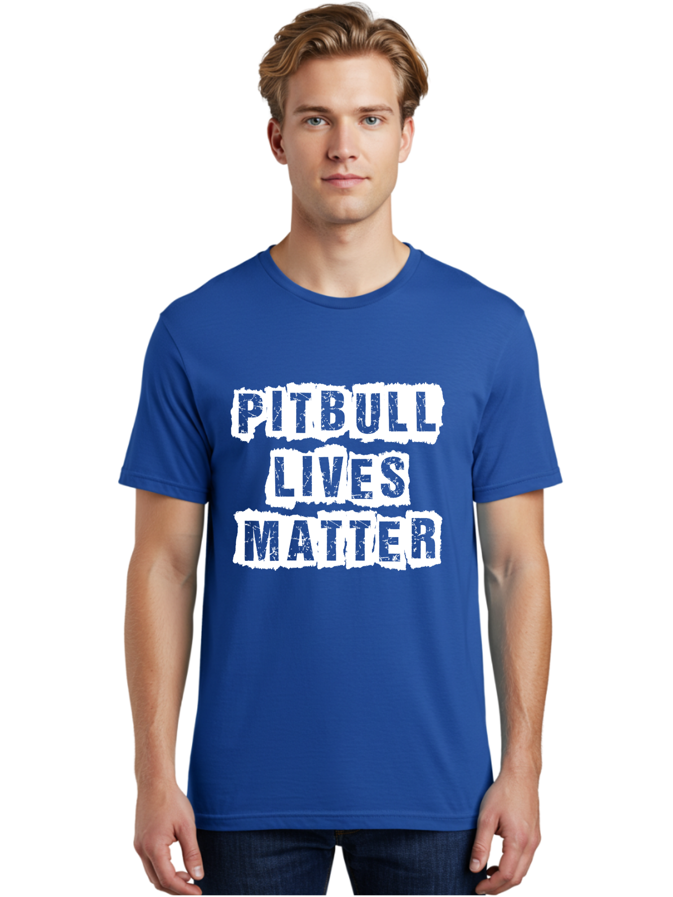 Pitbull Lives Matter Men'S Graphic Tee, 100% Cotton, Comfortable Casual Summer Wear, Machine Washable, Pitbull Awareness, Dog Advocacy, Pitbull Lives Matter, Social Justice, Animal Rights, Dog Lovers, Pitbull Support, Advocacy Campaign Aae582