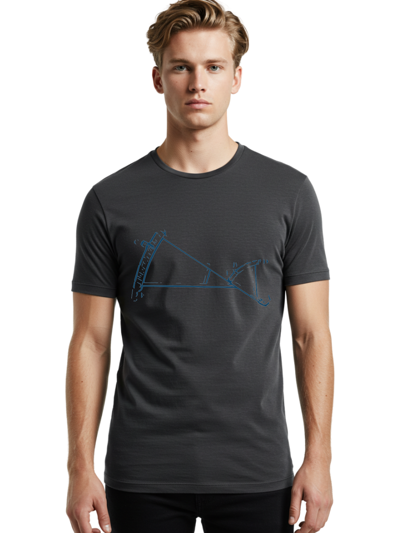 Precision Ruler Men'S Graphic Tee, 100% Cotton, Comfortable Casual Summer Wear, Machine Washable, Protractor, Measuring Angles, Geometry Tool, Precision Instrument, Navigation Aid, Mathematical Device, Angle Measurement Aae587