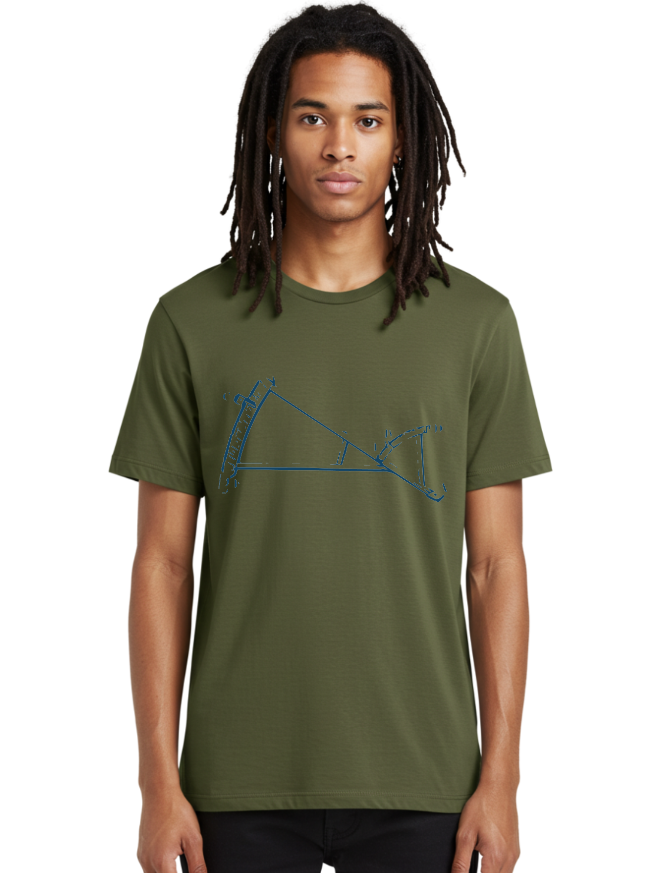 Precision Ruler Men'S Graphic Tee, 100% Cotton, Comfortable Casual Summer Wear, Machine Washable, Protractor, Measuring Angles, Geometry Tool, Precision Instrument, Navigation Aid, Mathematical Device, Angle Measurement Aae587