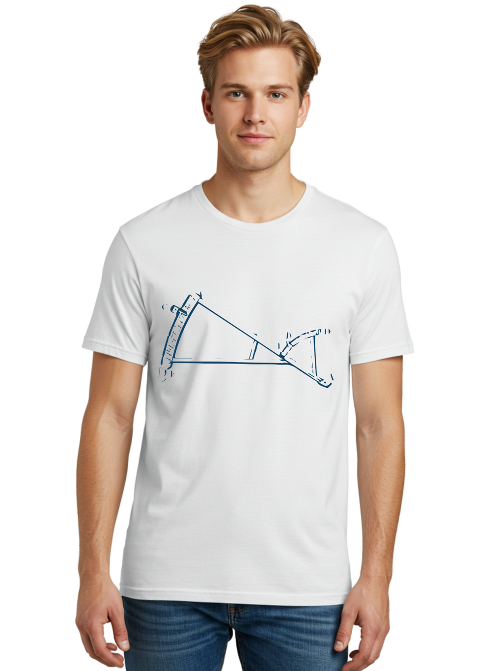 Precision Ruler Men'S Graphic Tee, 100% Cotton, Comfortable Casual Summer Wear, Machine Washable, Protractor, Measuring Angles, Geometry Tool, Precision Instrument, Navigation Aid, Mathematical Device, Angle Measurement Aae587