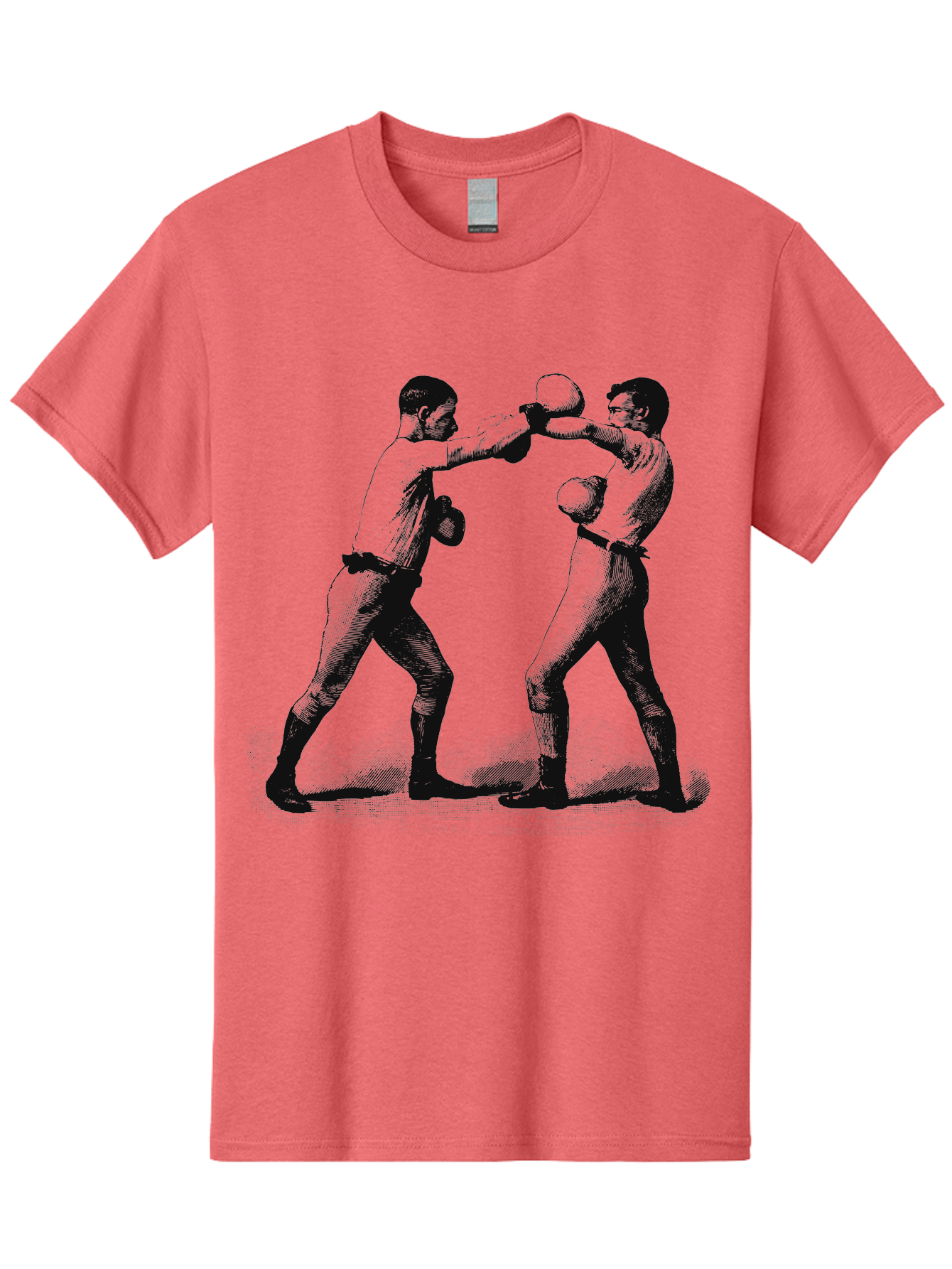 Ropekings Men'S Graphic Tee, 100% Cotton, Comfortable Casual Summer Wear, Machine Washable, Two Boxers Fighting, Boxing Match, Martial Arts, Combat Sports, Physical Fitness, Intense Action, Gloves, Punch, Fight, Athletic Competition, Aae618