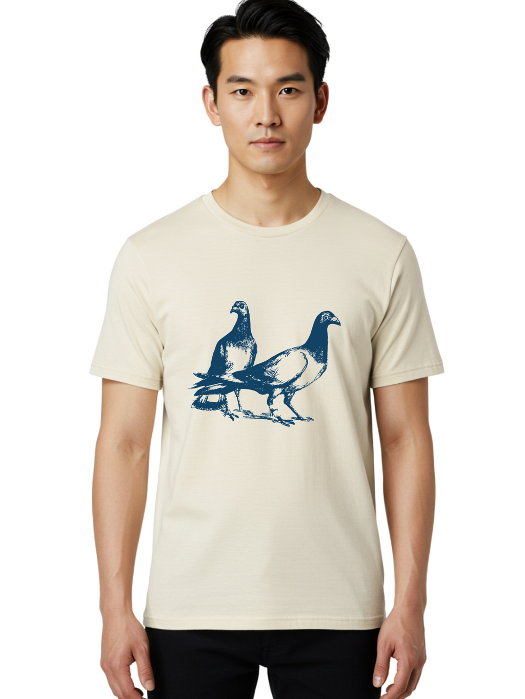 Skyline Pigeon Union Men'S Graphic Tee, 100% Cotton, Comfortable Casual Summer Wear, Machine Washable, Pigeons, Birds, Wildlife, Urban Animals, Bird Watching, Nature Lovers Aae652