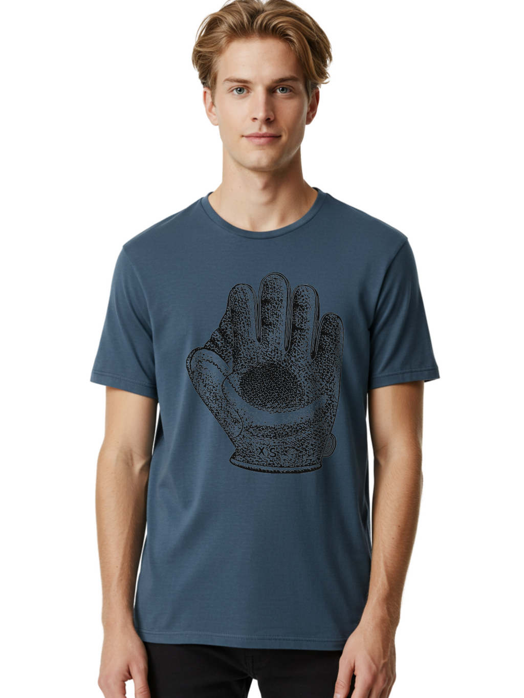 The Grip Men'S Graphic Tee, 100% Cotton, Comfortable Casual Summer Wear, Machine Washable, Goalie Glove, Soccer Equipment, Sports Gear, Hand Protection, Goalkeeper Accessories, Athletic Wear Aae707