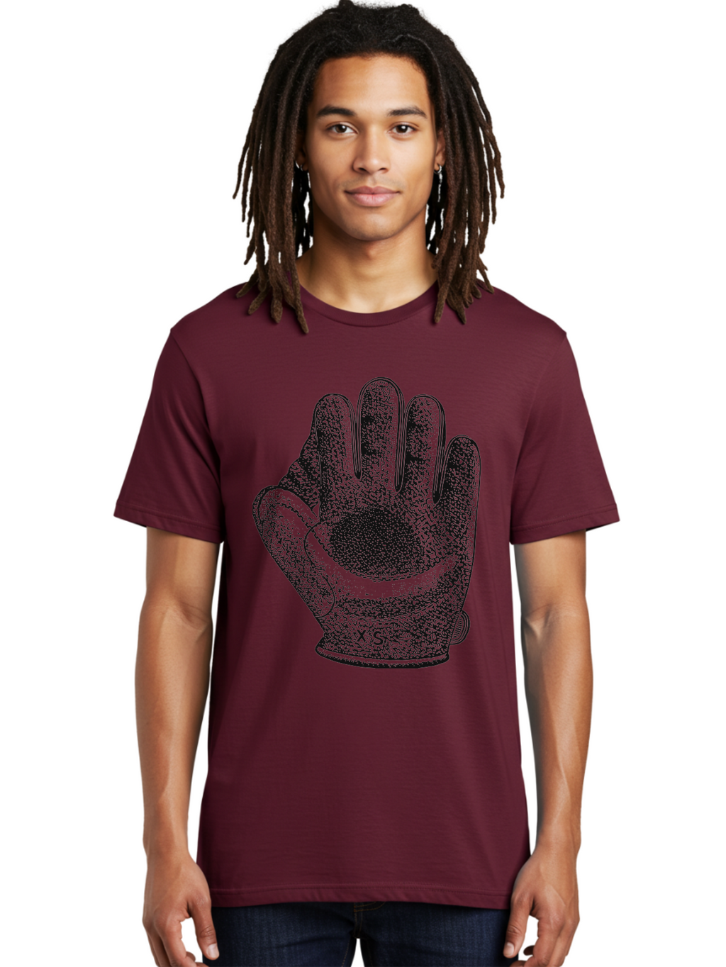 The Grip Men'S Graphic Tee, 100% Cotton, Comfortable Casual Summer Wear, Machine Washable, Goalie Glove, Soccer Equipment, Sports Gear, Hand Protection, Goalkeeper Accessories, Athletic Wear Aae707