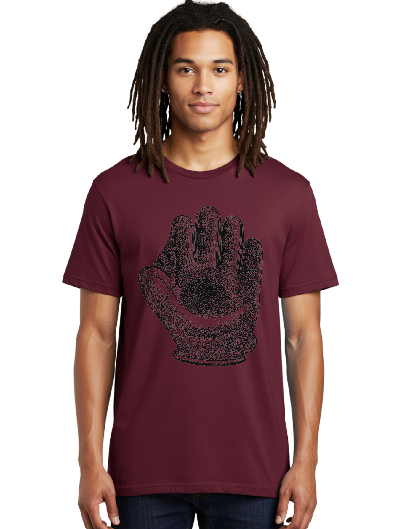 The Grip Men'S Graphic Tee, 100% Cotton, Comfortable Casual Summer Wear, Machine Washable, Goalie Glove, Soccer Equipment, Sports Gear, Hand Protection, Goalkeeper Accessories, Athletic Wear Aae707