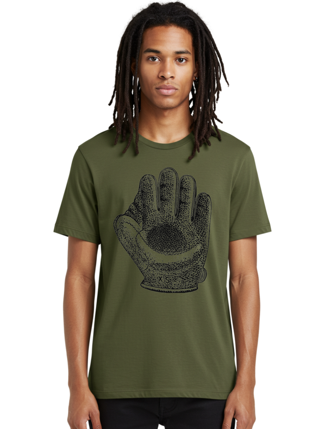 The Grip Men'S Graphic Tee, 100% Cotton, Comfortable Casual Summer Wear, Machine Washable, Goalie Glove, Soccer Equipment, Sports Gear, Hand Protection, Goalkeeper Accessories, Athletic Wear Aae707