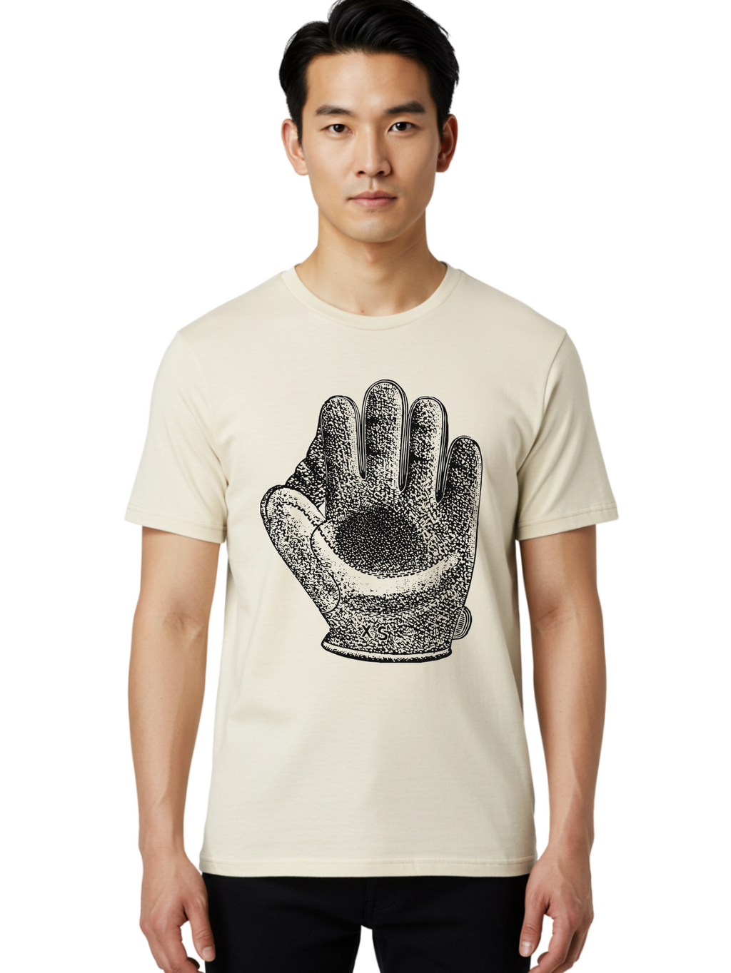 The Grip Men'S Graphic Tee, 100% Cotton, Comfortable Casual Summer Wear, Machine Washable, Goalie Glove, Soccer Equipment, Sports Gear, Hand Protection, Goalkeeper Accessories, Athletic Wear Aae707