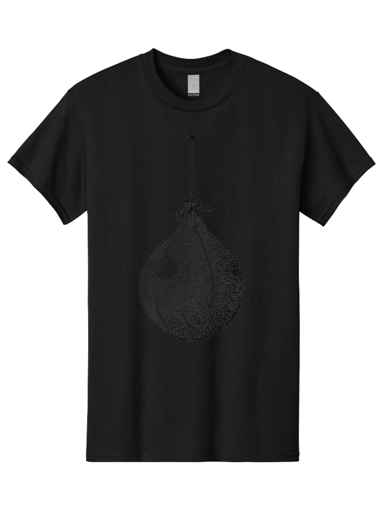 The Swinging Legacy Men'S Graphic Tee, 100% Cotton, Comfortable Casual Summer Wear, Machine Washable, Christmas Bauble, Hanging Ornament, Festive Decoration, Black Illustration, Stippled Art, Holiday Decor, Glass Ornament Aae723