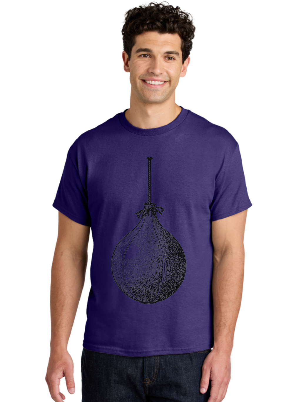 The Swinging Legacy Men'S Graphic Tee, 100% Cotton, Comfortable Casual Summer Wear, Machine Washable, Christmas Bauble, Hanging Ornament, Festive Decoration, Black Illustration, Stippled Art, Holiday Decor, Glass Ornament Aae723
