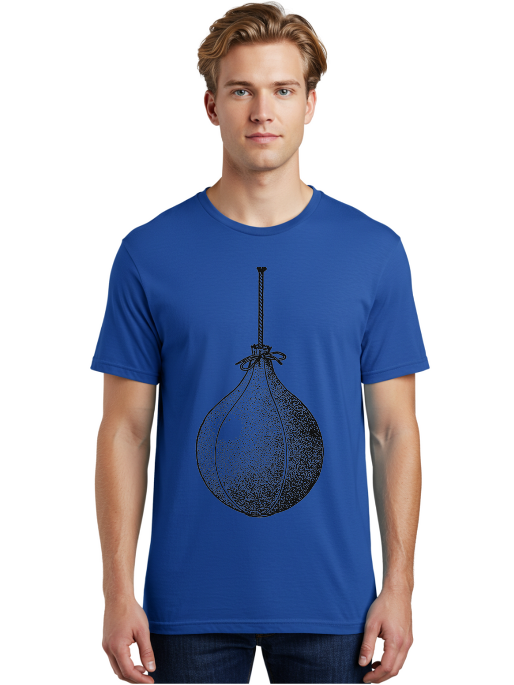 The Swinging Legacy Men'S Graphic Tee, 100% Cotton, Comfortable Casual Summer Wear, Machine Washable, Christmas Bauble, Hanging Ornament, Festive Decoration, Black Illustration, Stippled Art, Holiday Decor, Glass Ornament Aae723