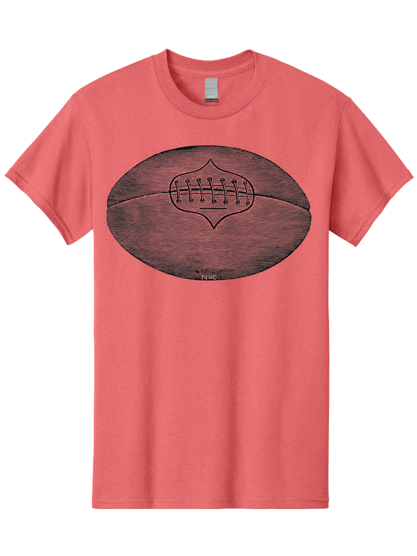 Toughkick Men'S Graphic Tee, 100% Cotton, Comfortable Casual Summer Wear, Machine Washable, American Football, Sports Equipment, Gridiron Football, Athletic Gear, Football Laces, Sports Icon, N O C Logo, Football Graphic, Sports Symbol Aae750