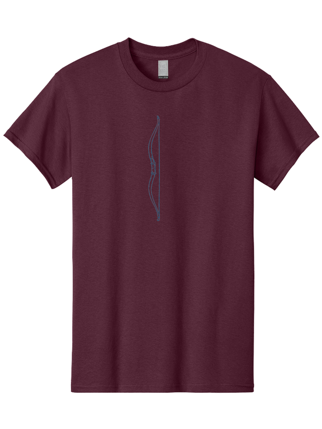 Traditional Hunting Bow Men'S Graphic Tee, 100% Cotton, Comfortable Casual Summer Wear, Machine Washable, Recurve Bow, Archery Equipment, Traditional Bow, Hunting Gear, Outdoor Sports, Precision Shooting, Bow Design Aae751