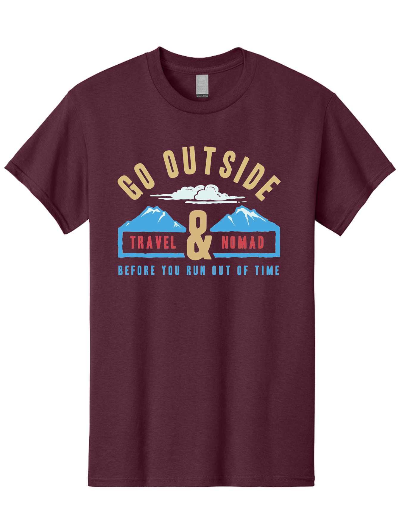 Travel And Nomad Men'S Graphic Tee, 100% Cotton, Comfortable Casual Summer Wear, Machine Washable, Travel Inspiration, Outdoor Adventure, Nomadic Lifestyle, Wanderlust, Adventurous Spirit, Explore The World, Travel Quotes, Aae752