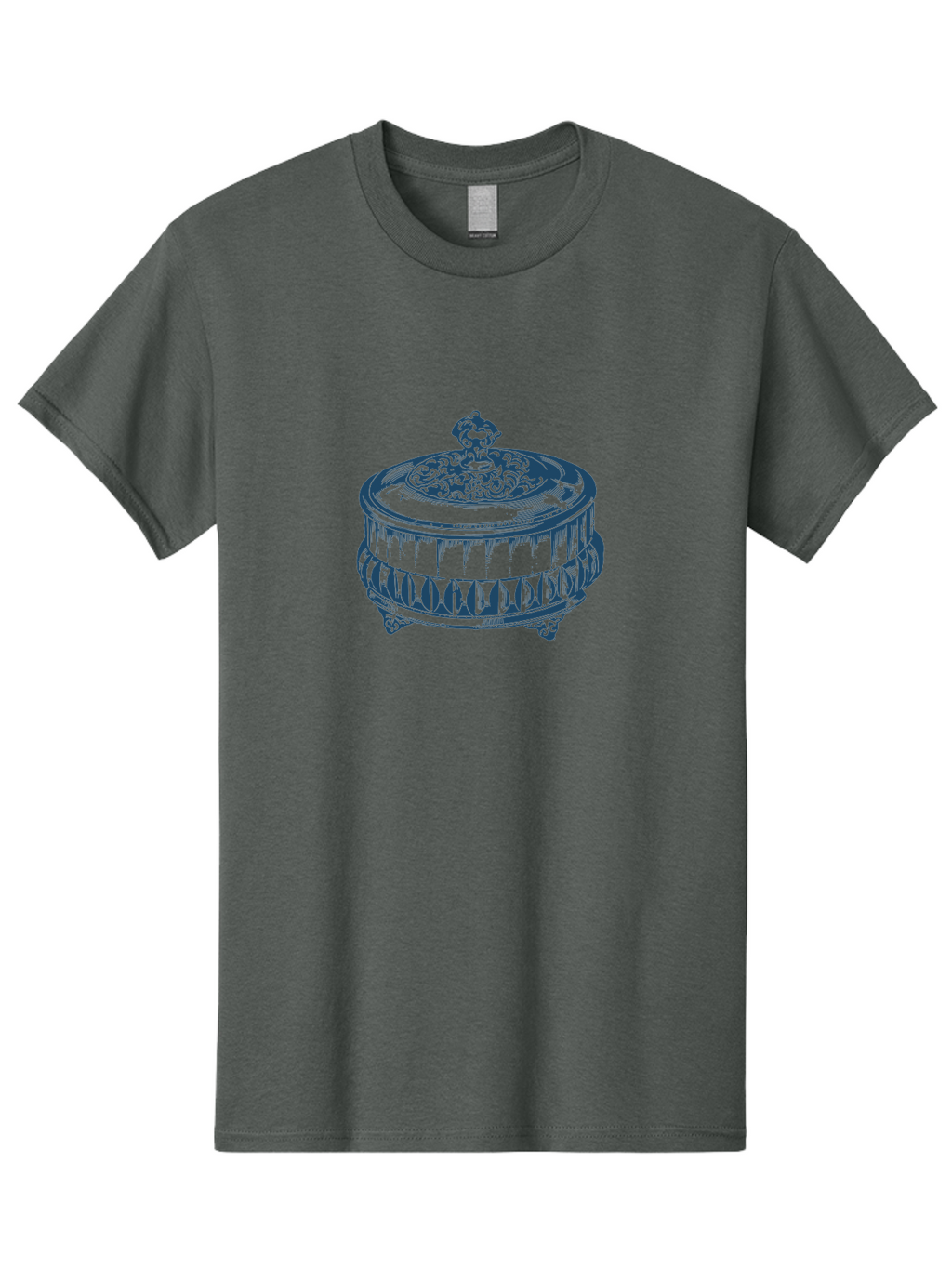 Trinket Box Men'S Graphic Tee, 100% Cotton, Comfortable Casual Summer Wear, Machine Washable, Intricately Designed Box, Ornate Details, Luxurious Container, Decorative Lid, Elegant Design, Fine Craftsmanship, Antique Style, Vintage Aesthetic Aae756