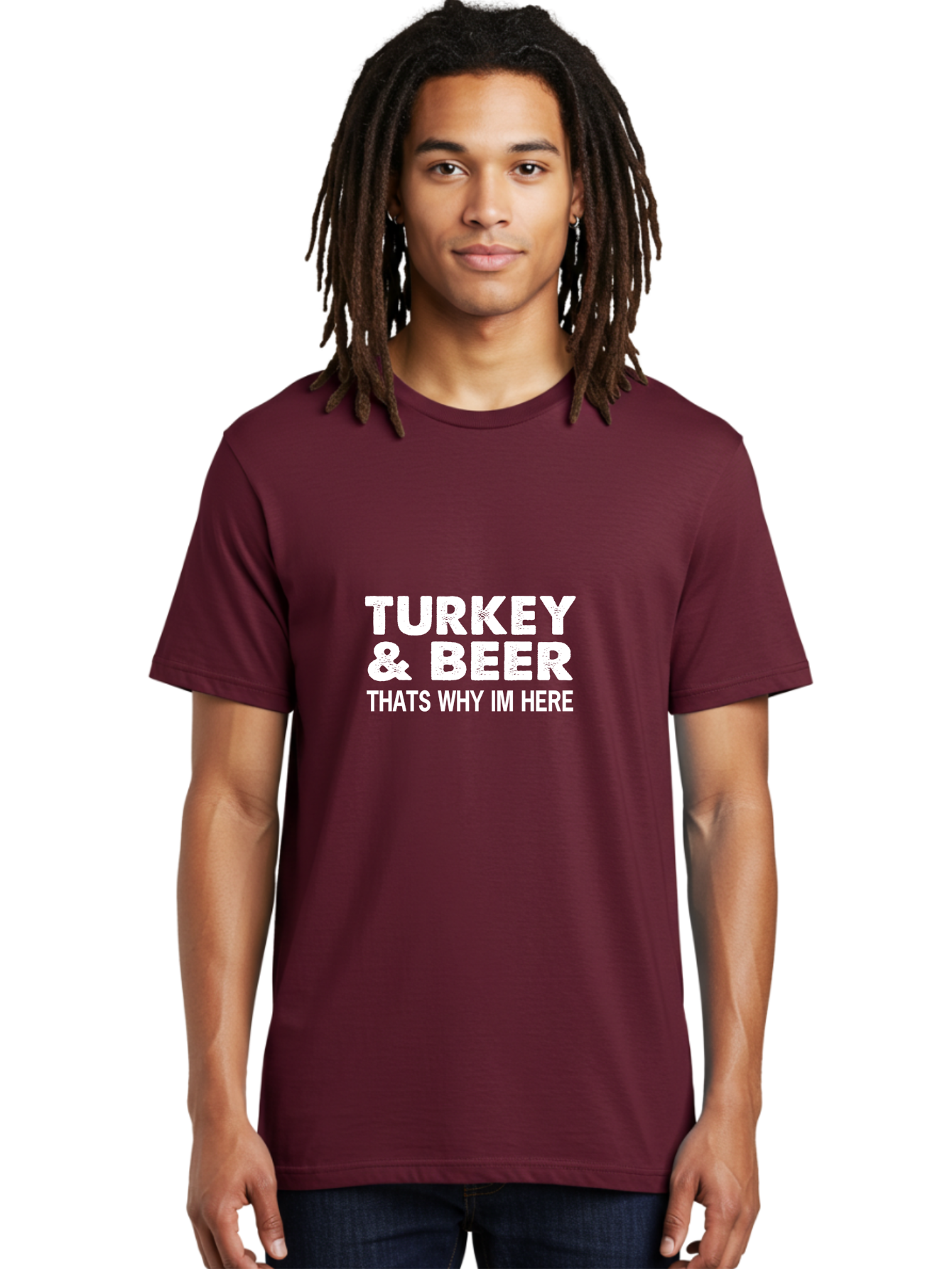 Turkey & Beer Men'S Graphic Tee, 100% Cotton, Comfortable Casual Summer Wear, Machine Washable, Thanksgiving Humor, Funny Quote, Funny Thanksgiving, Festive Vibe, Holiday Cheer, Funny Sayings, Humor, Funny Quotes, Funny Memes Aae760