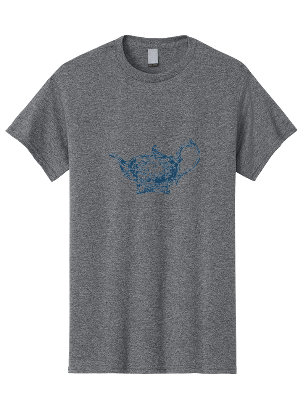 Victorian Tea Ritual Men'S Graphic Tee, 100% Cotton, Comfortable Casual Summer Wear, Machine Washable, Ornate Teapot, Aladdin'S Lamp, Magic Lamp, Teapot Design, Intricate Patterns, Genie'S Lamp, Fantasy Elements, Decorative Art, Vintage Style Aae779