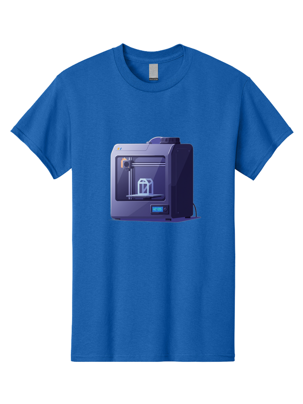 3D-Printer-31 Men'S Graphic Tee, 100% Cotton, Comfortable Casual Summer Wear, Machine Washable, 3D Printing Technology, Additive Manufacturing, Digital Fabrication, 3D Modeling, Prototyping, Product Design, 3D Printing Process, 12:10:51 Baa026