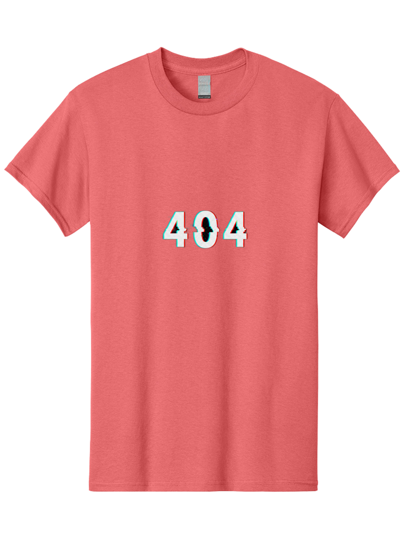 404-1 Men'S Graphic Tee, 100% Cotton, Comfortable Casual Summer Wear, Machine Washable, 404 Error, Glitch Effect, Distorted Text, Error Message, Page Not Found, Website Error, Digital Glitch Baa058