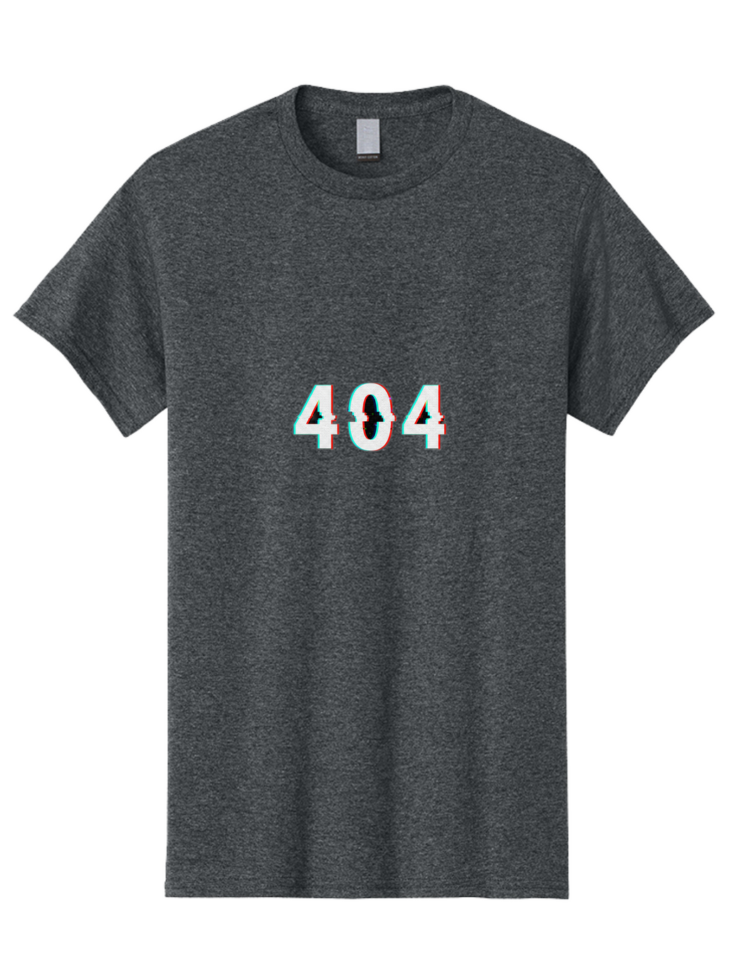 404-1 Men'S Graphic Tee, 100% Cotton, Comfortable Casual Summer Wear, Machine Washable, 404 Error, Glitch Effect, Distorted Text, Error Message, Page Not Found, Website Error, Digital Glitch Baa058