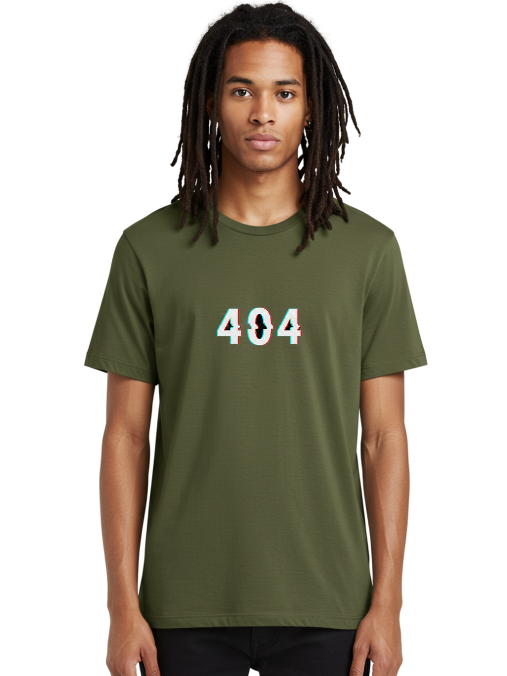 404-1 Men'S Graphic Tee, 100% Cotton, Comfortable Casual Summer Wear, Machine Washable, 404 Error, Glitch Effect, Distorted Text, Error Message, Page Not Found, Website Error, Digital Glitch Baa058