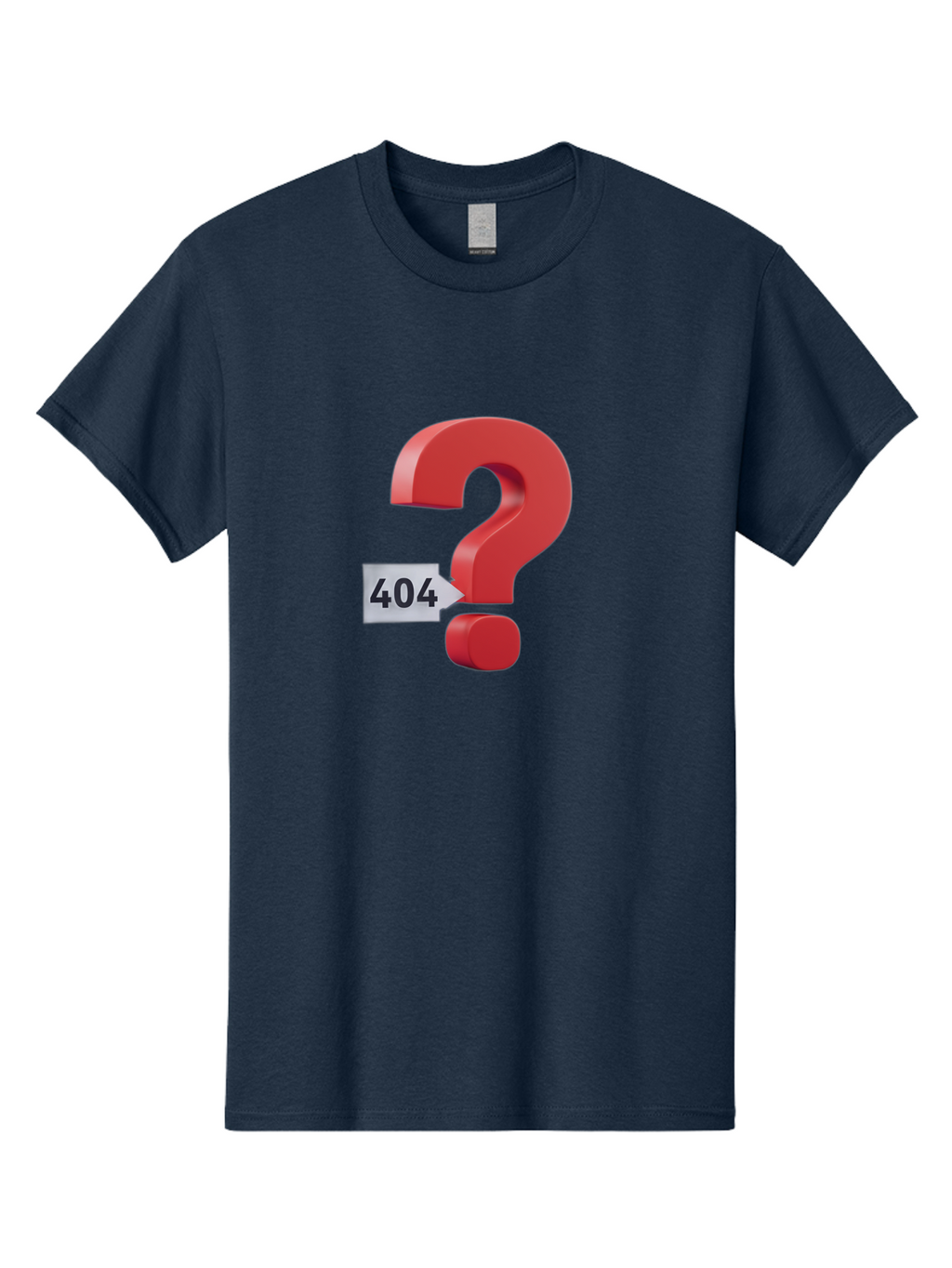 404-2 Men'S Graphic Tee, 100% Cotton, Comfortable Casual Summer Wear, Machine Washable, Error Message, Page Not Found, 404 Number, Question Mark, Digital Glitch, Website Error, Technical Issue, Problem Solving, Troubleshooting Baa059