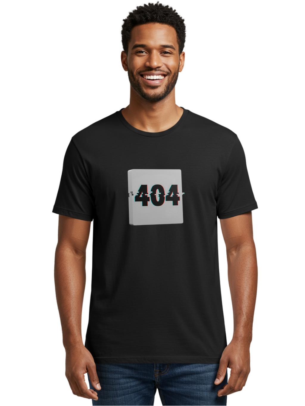 404-7 Men'S Graphic Tee, 100% Cotton, Comfortable Casual Summer Wear, Machine Washable, 404 Error, Page Not Found, Digital Glitch, Distorted Text, Error Message, Broken Link, Website Issue, Technical Problem, Online Error Baa064