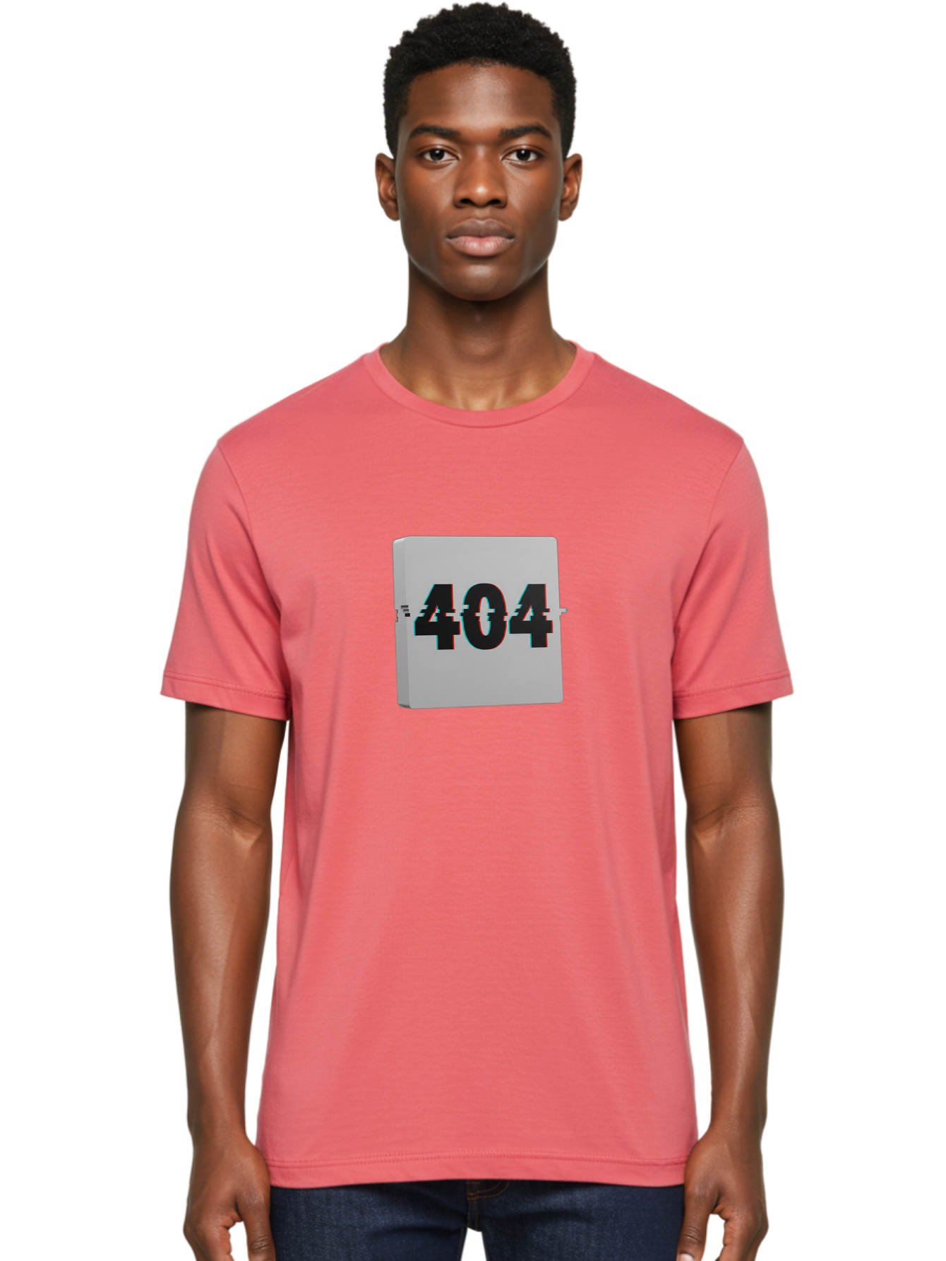 404-7 Men'S Graphic Tee, 100% Cotton, Comfortable Casual Summer Wear, Machine Washable, 404 Error, Page Not Found, Digital Glitch, Distorted Text, Error Message, Broken Link, Website Issue, Technical Problem, Online Error Baa064