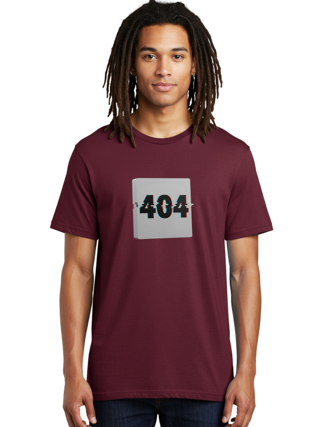 404-7 Men'S Graphic Tee, 100% Cotton, Comfortable Casual Summer Wear, Machine Washable, 404 Error, Page Not Found, Digital Glitch, Distorted Text, Error Message, Broken Link, Website Issue, Technical Problem, Online Error Baa064