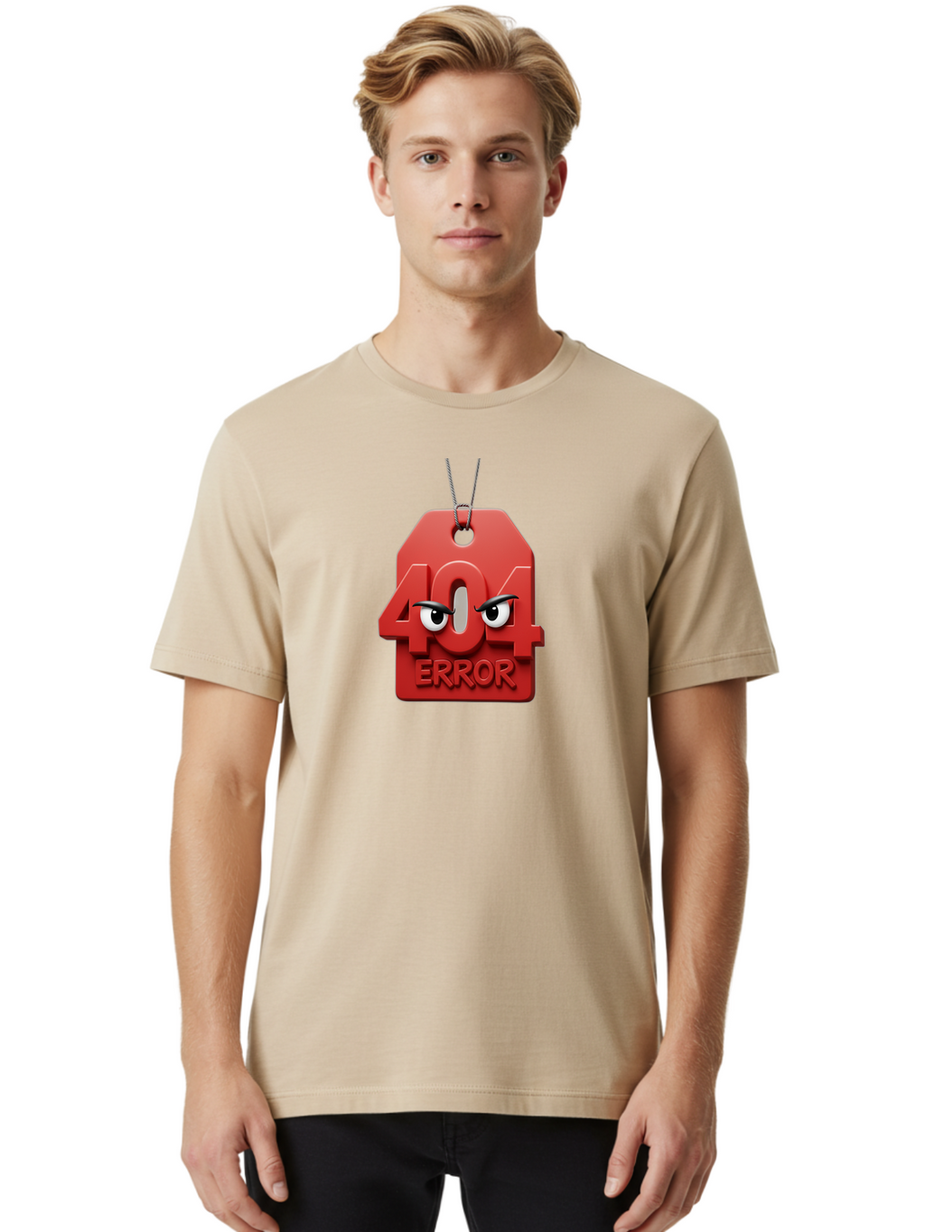 404-Error-6 Men'S Graphic Tee, 100% Cotton, Comfortable Casual Summer Wear, Machine Washable, 404 Error Page, Page Not Found, Error Message, Website Glitch, Web Development Issue, Technical Problem, 404 Error Baa080