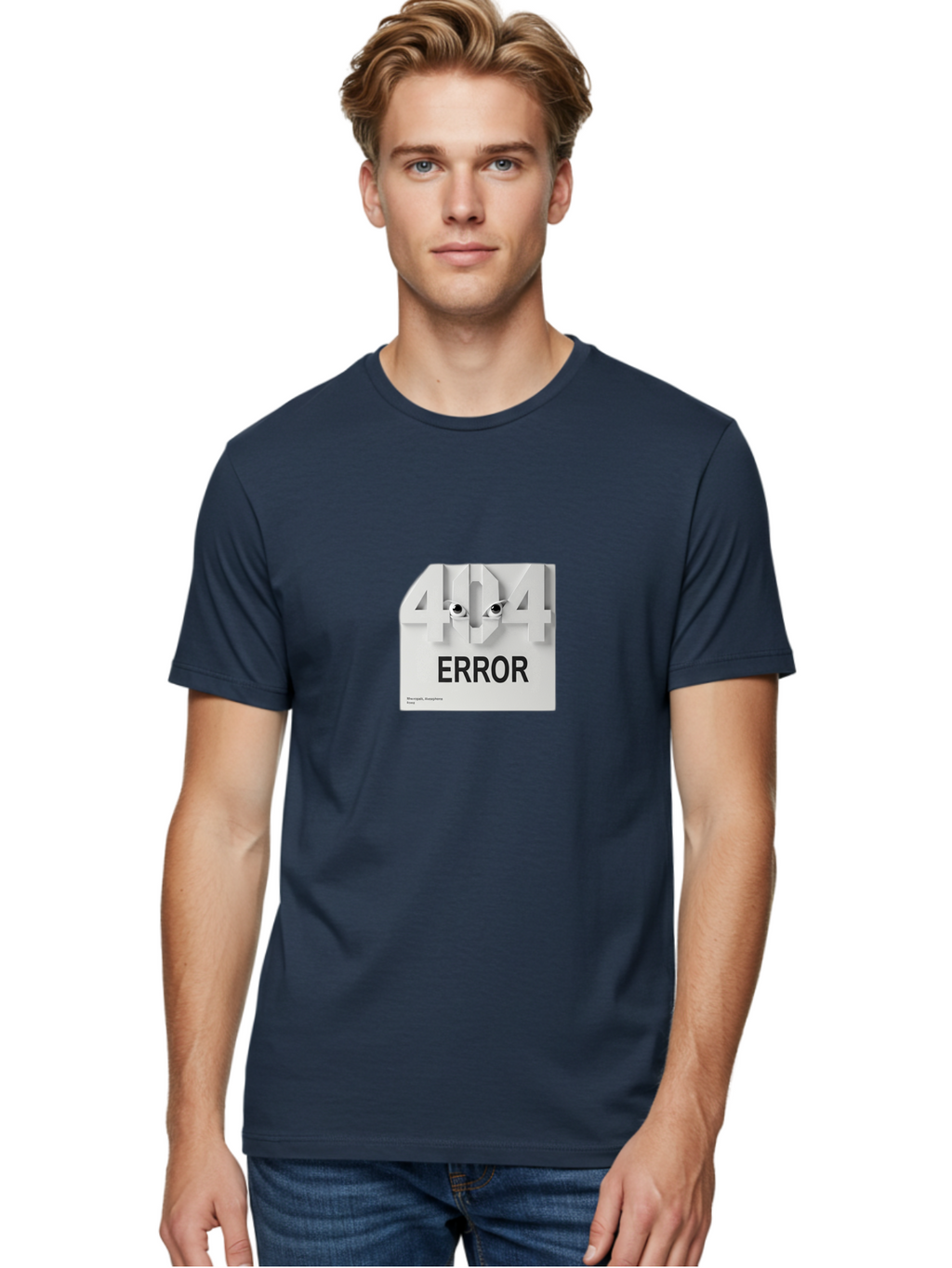 404-Error-8 Men'S Graphic Tee, 100% Cotton, Comfortable Casual Summer Wear, Machine Washable, 404 Error, Page Not Found, Broken Link, Website Error Message, Page Not Available, Error Code 404, Website Maintenance Baa082