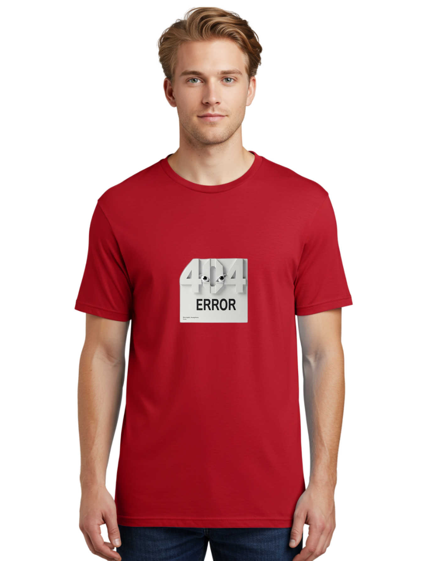 404-Error-8 Men'S Graphic Tee, 100% Cotton, Comfortable Casual Summer Wear, Machine Washable, 404 Error, Page Not Found, Broken Link, Website Error Message, Page Not Available, Error Code 404, Website Maintenance Baa082