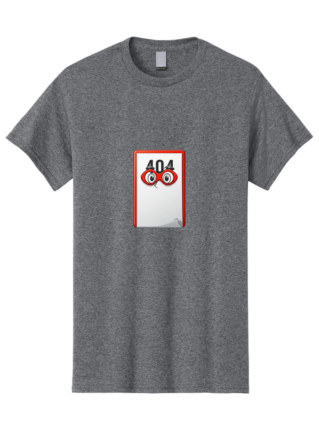 404-Error-Page-1 Men'S Graphic Tee, 100% Cotton, Comfortable Casual Summer Wear, Machine Washable, Error Page Not Found, 404 Error, Web Page Error, Page Not Found, Cartoon Illustration, Red Glasses, Website Error, Web Development Baa088