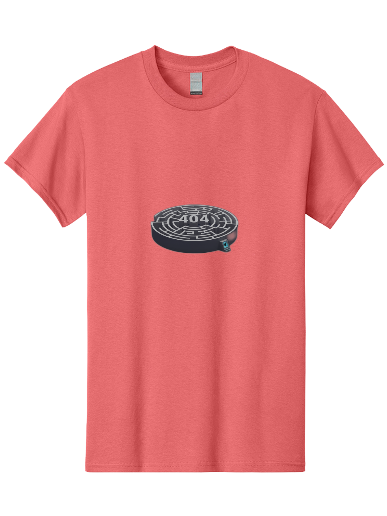 404-Maze Men'S Graphic Tee, 100% Cotton, Comfortable Casual Summer Wear, Machine Washable, Error Page, 404 Maze, Lost In Cyberspace, Digital Labyrinth, Website Error, Broken Link, Navigation Issue, Problem Solving, Online Glitch, Baa096