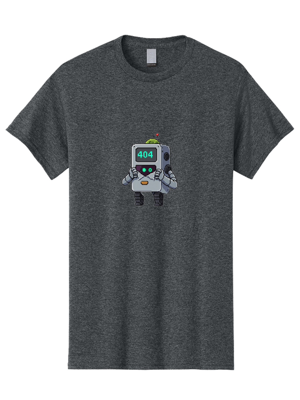404-Robot-1 Men'S Graphic Tee, 100% Cotton, Comfortable Casual Summer Wear, Machine Washable, Robot With 404 Error Message, Error Page, Broken Link, Page Not Found, Malfunctioning Robot, Cartoon Style, Digital Art, Futuristic Design, Baa106