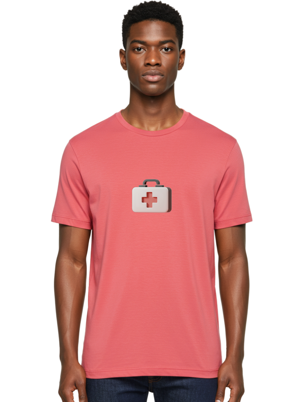Aid-Kit-2 Men'S Graphic Tee, 100% Cotton, Comfortable Casual Summer Wear, Machine Washable, First Aid Kit, Medical Cross, Health Care, Emergency Response, Medical Symbol, Red Cross Baa125