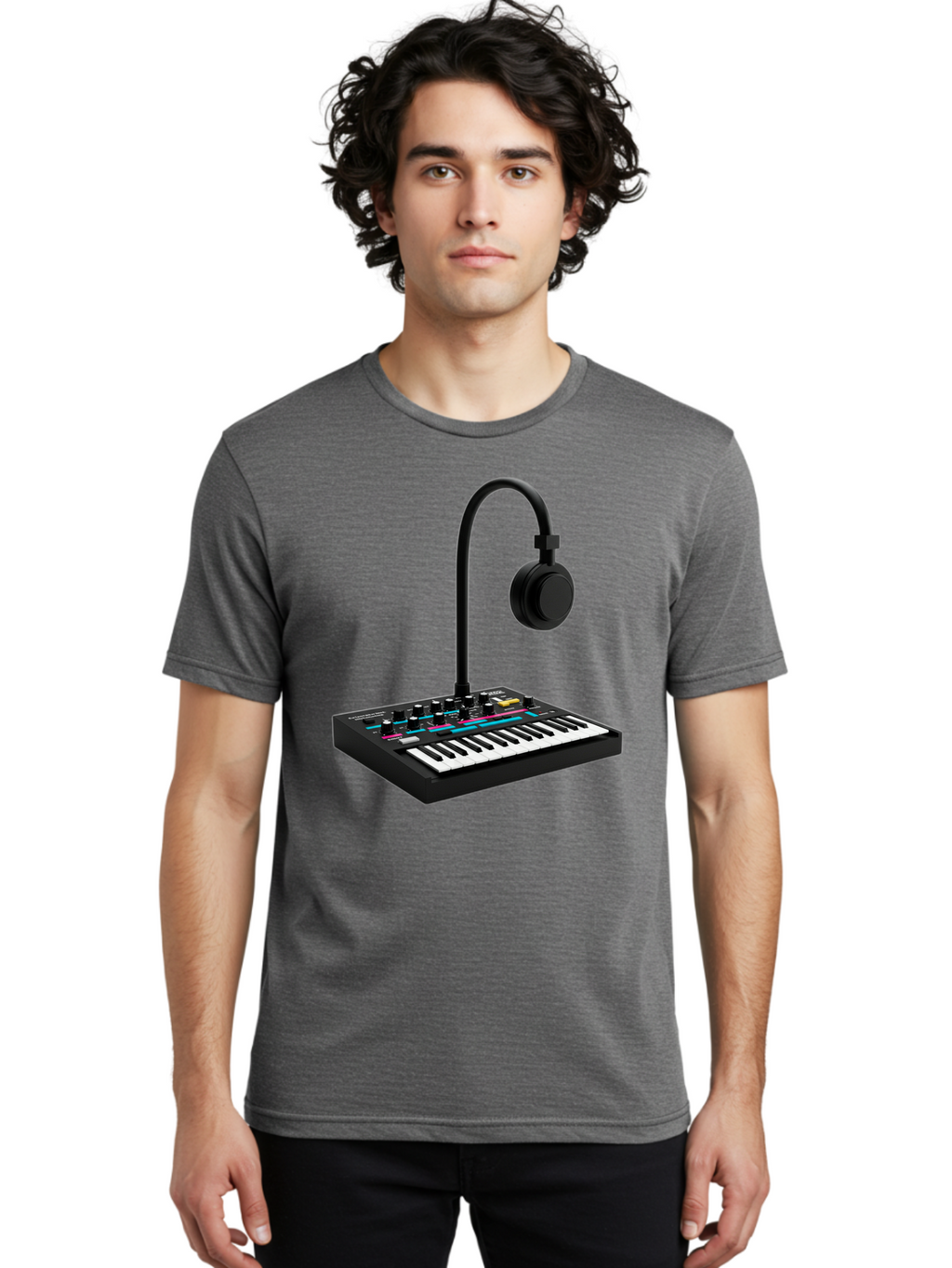 Arturia-Minilab-Mkii Men'S Graphic Tee, 100% Cotton, Comfortable Casual Summer Wear, Machine Washable, Korg Minilogue Synthesizer, Electronic Music Production, Sound Design, Music Creation, Audio Equipment, Midi Controller, Music Gear, Baa140