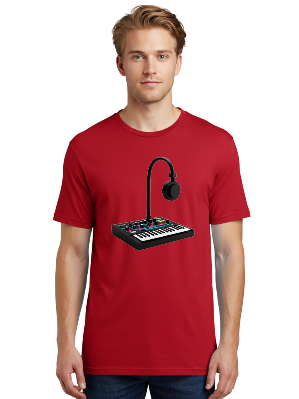 Arturia-Minilab-Mkii Men'S Graphic Tee, 100% Cotton, Comfortable Casual Summer Wear, Machine Washable, Korg Minilogue Synthesizer, Electronic Music Production, Sound Design, Music Creation, Audio Equipment, Midi Controller, Music Gear, Baa140