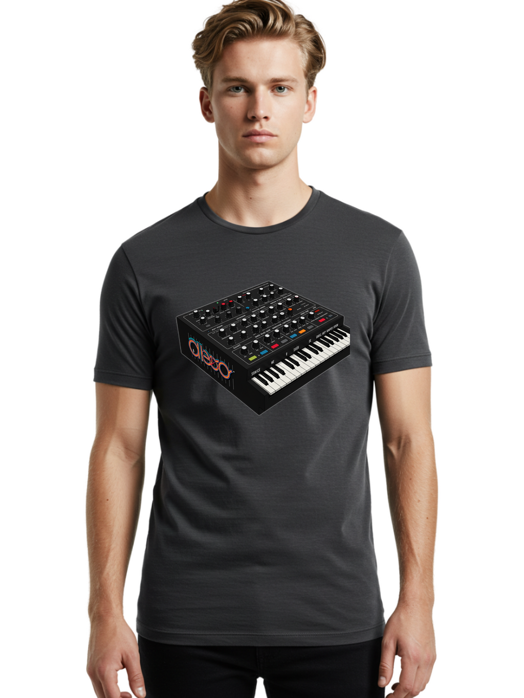 Arturia-Minilab Men'S Graphic Tee, 100% Cotton, Comfortable Casual Summer Wear, Machine Washable, Electronic Keyboard, Synthesizer, Music Production, Sound Design, Midi Controller, Music Technology, Audio Equipment, Musical Instrument, Baa141