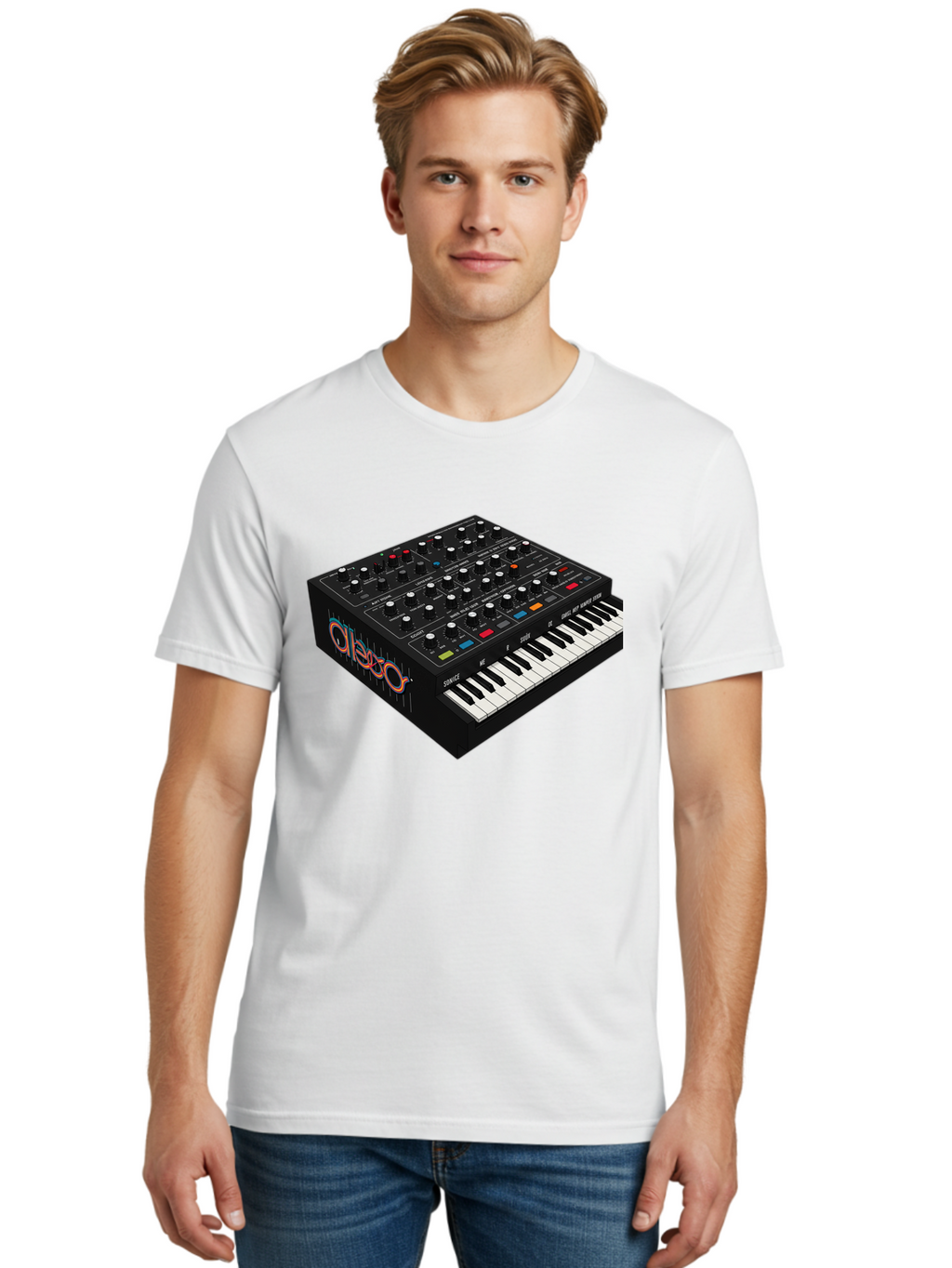 Arturia-Minilab Men'S Graphic Tee, 100% Cotton, Comfortable Casual Summer Wear, Machine Washable, Electronic Keyboard, Synthesizer, Music Production, Sound Design, Midi Controller, Music Technology, Audio Equipment, Musical Instrument, Baa141