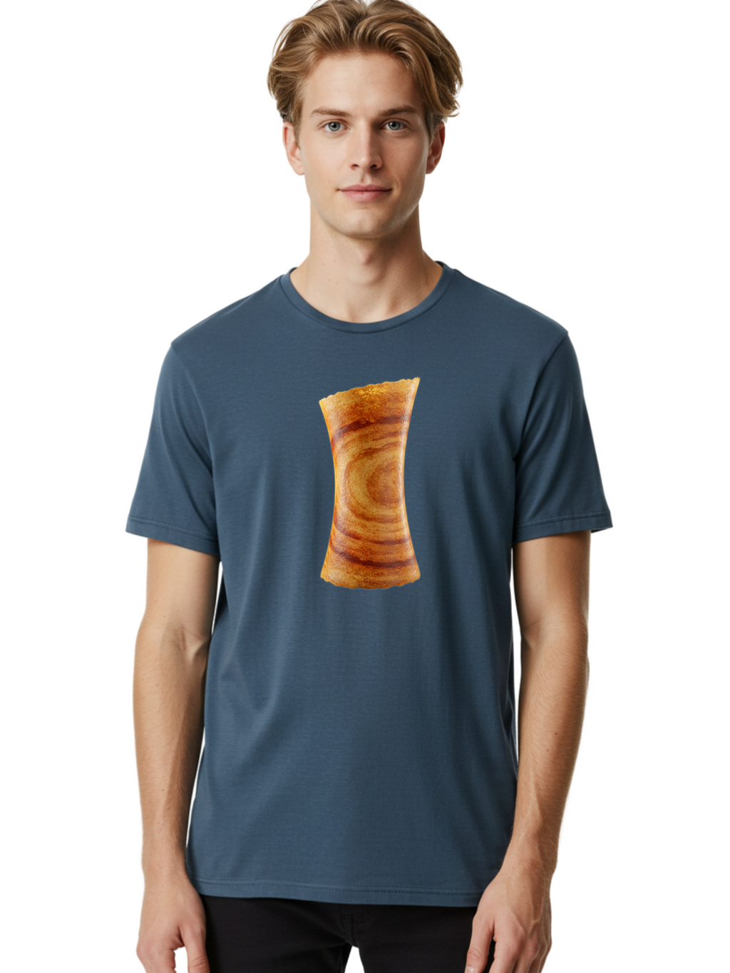 Bacon-Strip Men'S Graphic Tee, 100% Cotton, Comfortable Casual Summer Wear, Machine Washable, Crispy Bacon, Fried Meat, Savory Snack, Breakfast Food, Browned Edges, Appetizing Strip, Delicious Bacon Strip Baa144