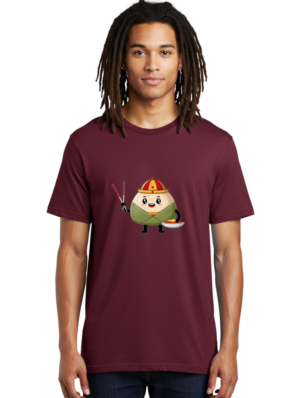 Banh-Chung Men'S Graphic Tee, 100% Cotton, Comfortable Casual Summer Wear, Machine Washable, Vietnamese Traditional Food, Bánh Ch?ng, Rice Cake, Festive Dish, Cultural Heritage, Tet Celebration, Asian Cuisine, Traditional Recipe Baa151