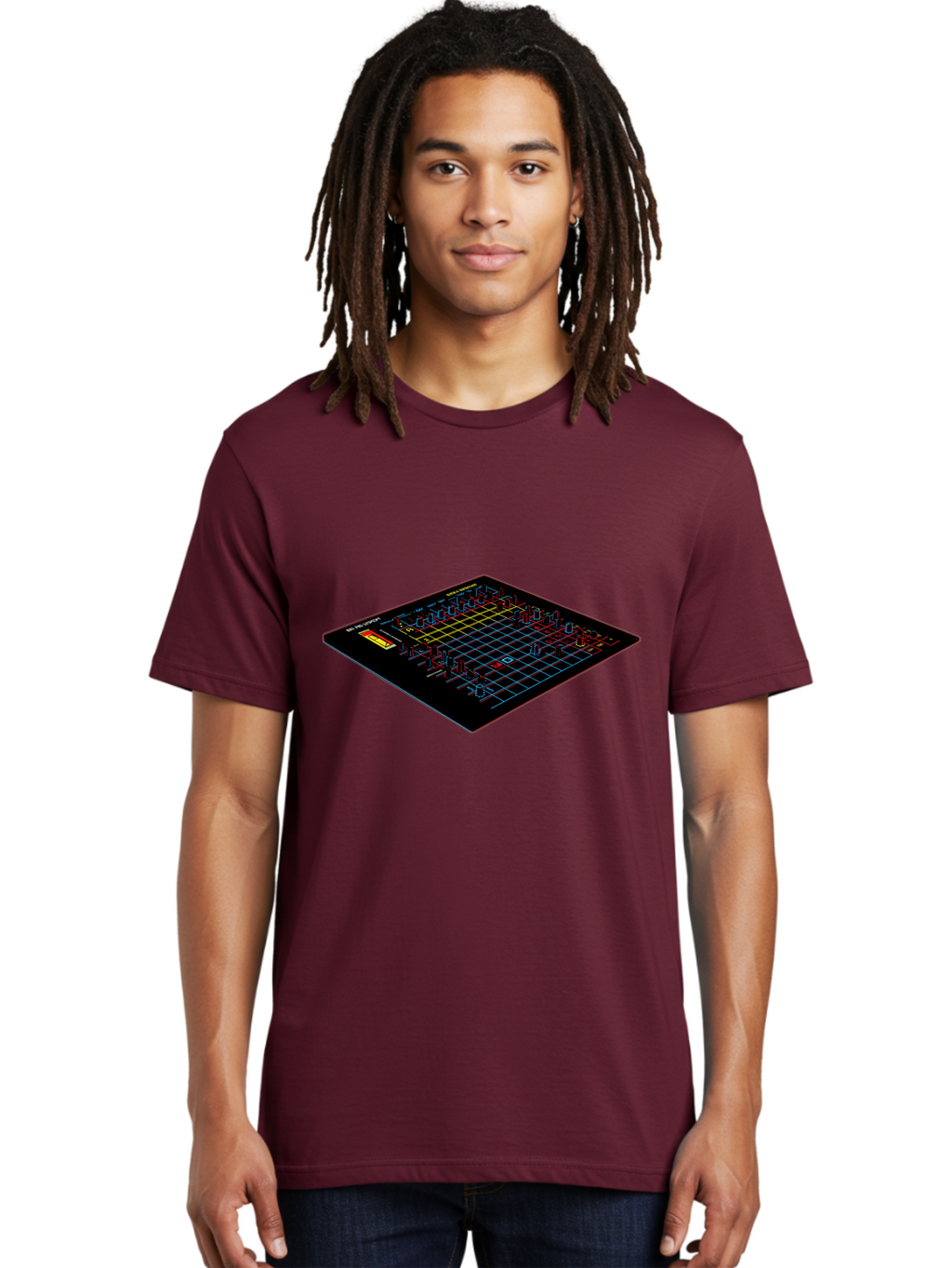Battleship-Game-Board Men'S Graphic Tee, 100% Cotton, Comfortable Casual Summer Wear, Machine Washable, Battleship Game, Naval Combat, Strategy Game, Grid Layout, Battleship Theme, Game Board, Strategy Board Game, Naval Warfare, Classic Game, Baa155