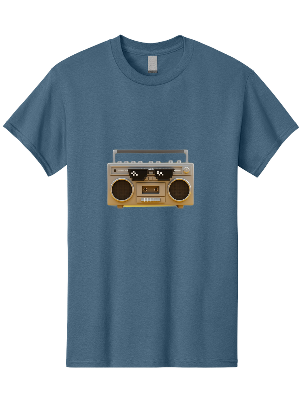 Boombox-2 Men'S Graphic Tee, 100% Cotton, Comfortable Casual Summer Wear, Machine Washable, Retro Boombox, Cassette Player, 80S Music, Vintage Electronics, Portable Music Player, Nostalgic Tech, Pixel Art, Cassette Tape Baa183