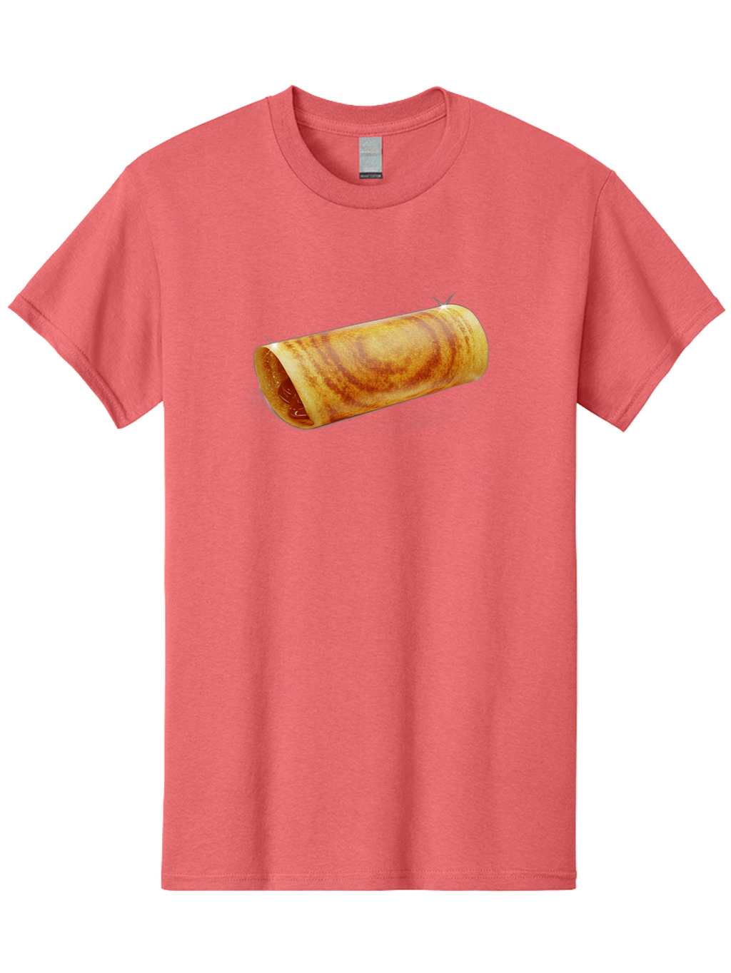 Burrito Men'S Graphic Tee, 100% Cotton, Comfortable Casual Summer Wear, Machine Washable, Crunchy Spring Roll, Savory Filling, Asian Cuisine, Finger Food, Delicious Snack, Appetizing Dish, Tasty Treat Baa244
