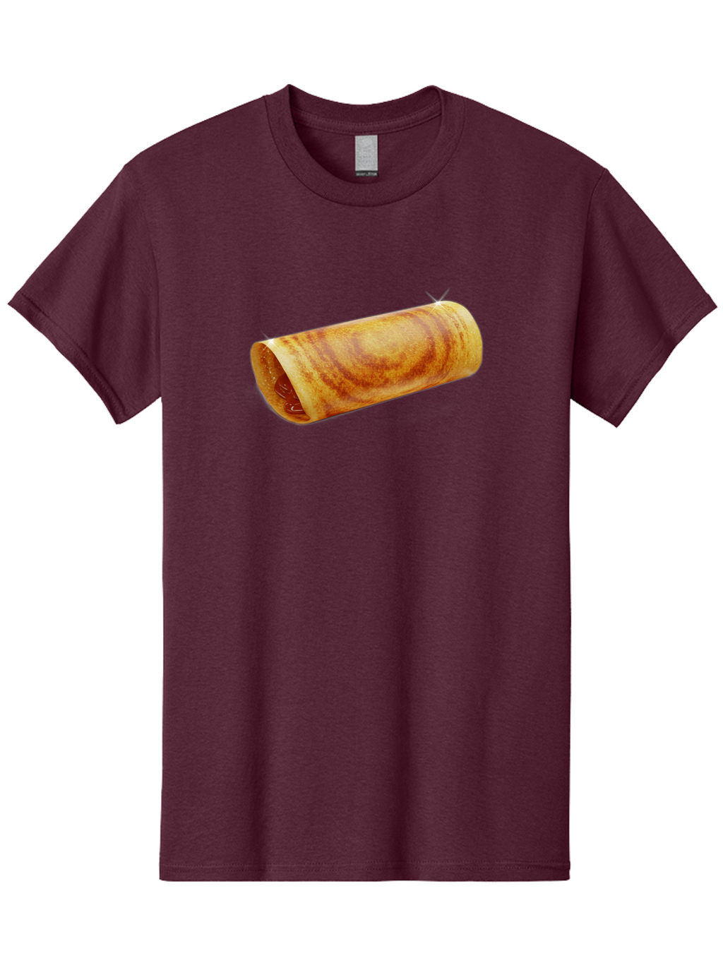 Burrito Men'S Graphic Tee, 100% Cotton, Comfortable Casual Summer Wear, Machine Washable, Crunchy Spring Roll, Savory Filling, Asian Cuisine, Finger Food, Delicious Snack, Appetizing Dish, Tasty Treat Baa244