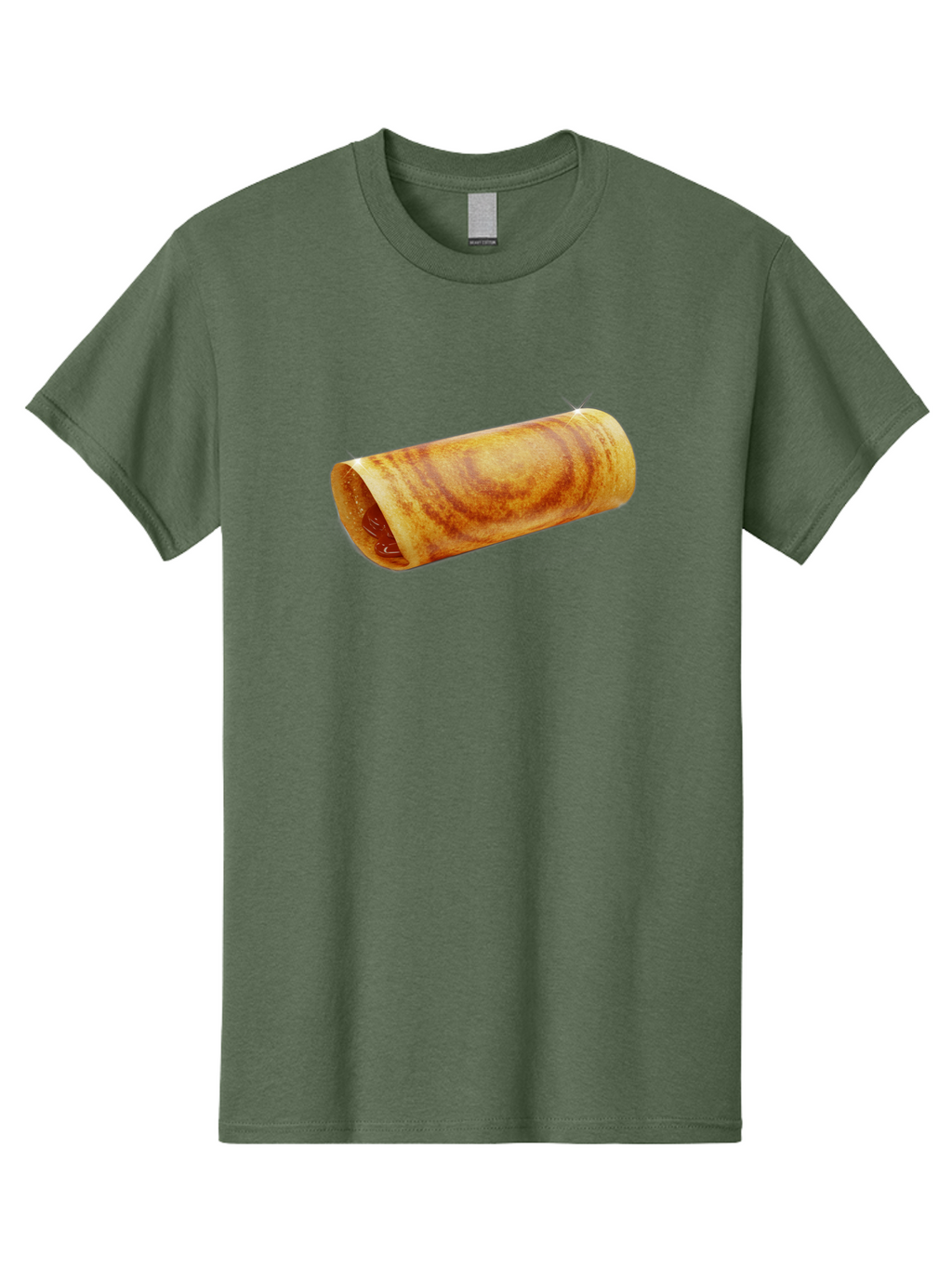 Burrito Men'S Graphic Tee, 100% Cotton, Comfortable Casual Summer Wear, Machine Washable, Crunchy Spring Roll, Savory Filling, Asian Cuisine, Finger Food, Delicious Snack, Appetizing Dish, Tasty Treat Baa244