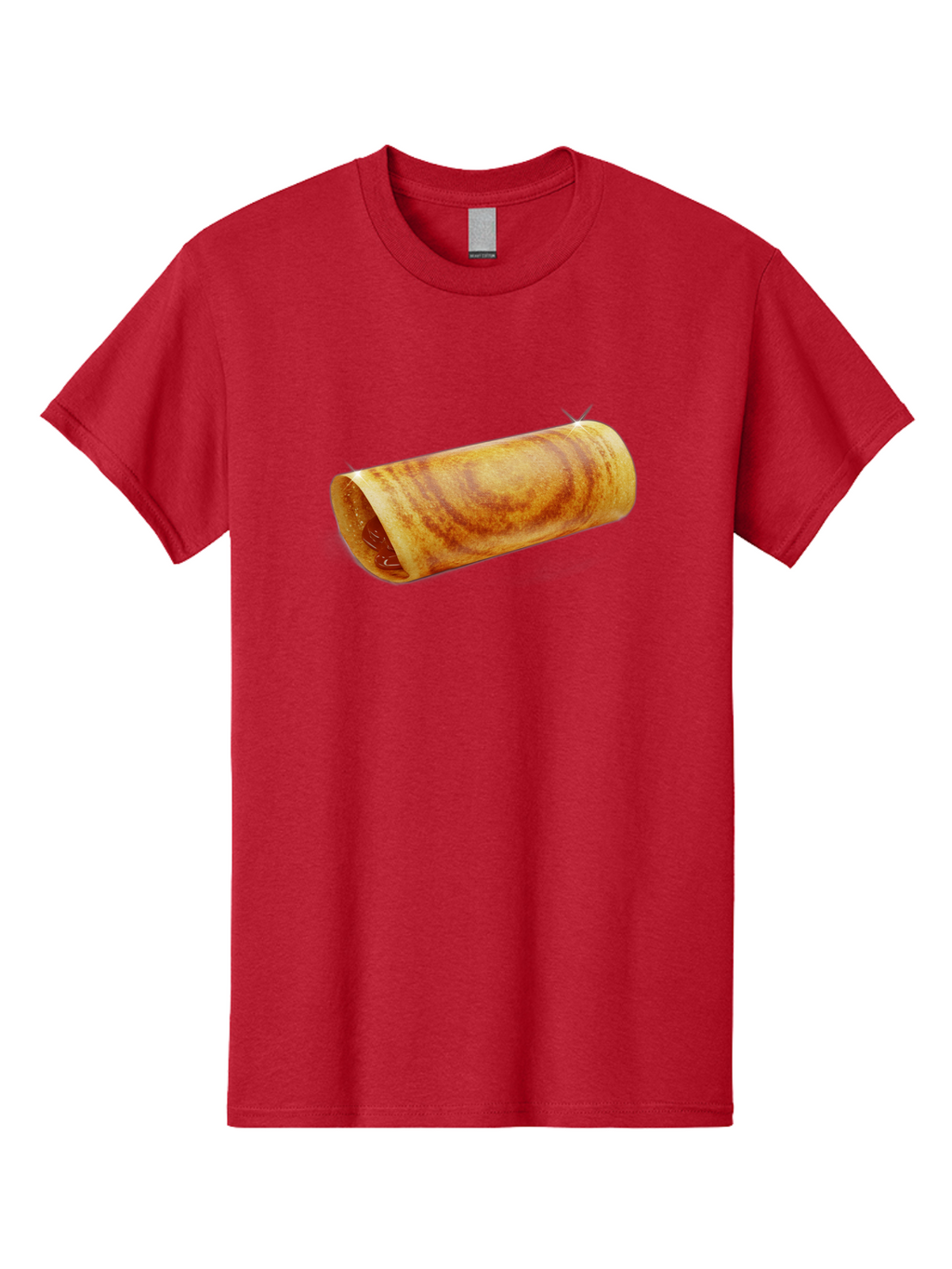 Burrito Men'S Graphic Tee, 100% Cotton, Comfortable Casual Summer Wear, Machine Washable, Crunchy Spring Roll, Savory Filling, Asian Cuisine, Finger Food, Delicious Snack, Appetizing Dish, Tasty Treat Baa244