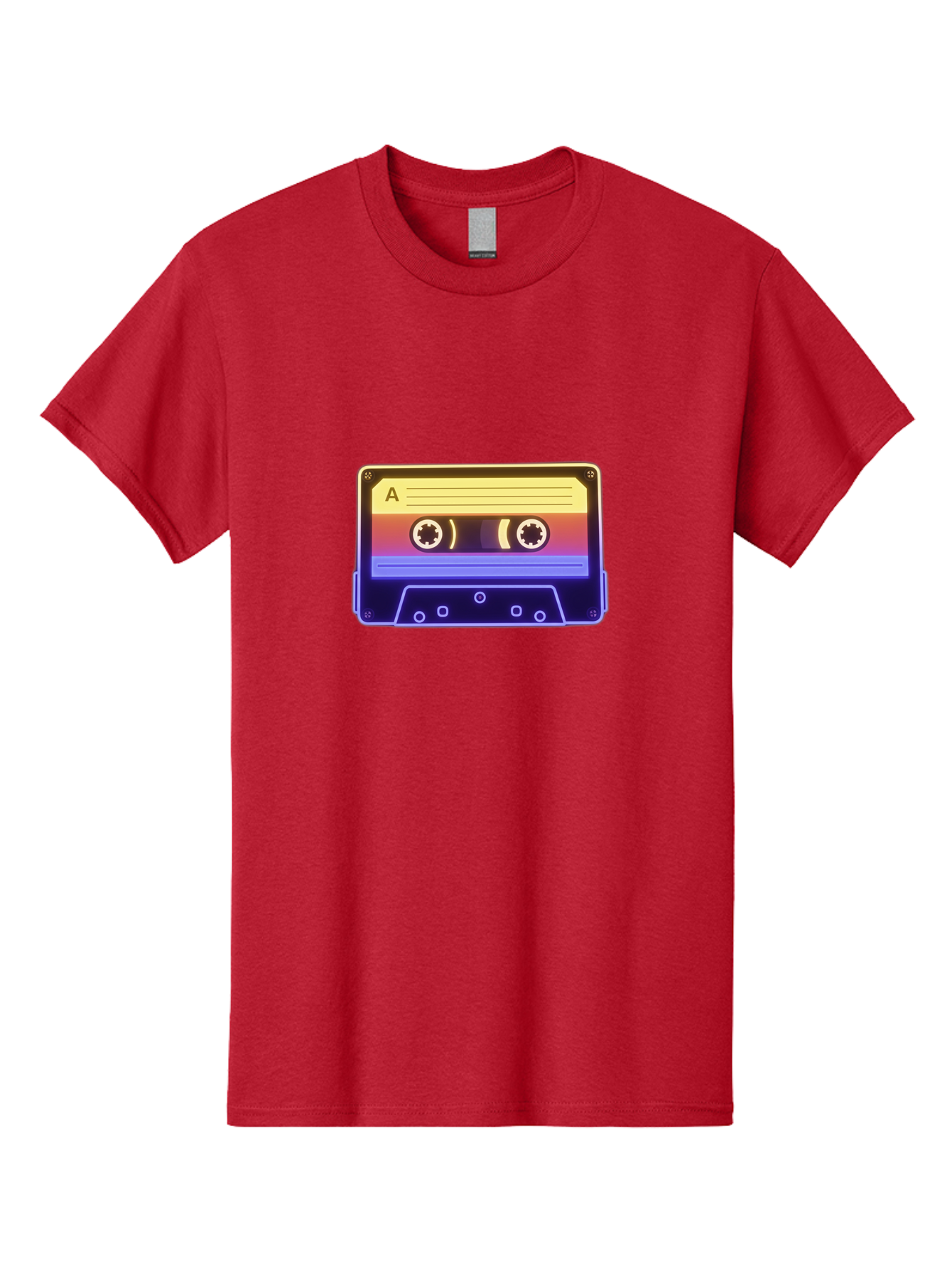 Cassette-Tape-A-1 Men'S Graphic Tee, 100% Cotton, Comfortable Casual Summer Wear, Machine Washable, Retro Cassette Tape, Vintage Music, Nostalgic Technology, 80S And 90S Memorabilia, Mixtape, Cassette Player, Retro Audio Baa265