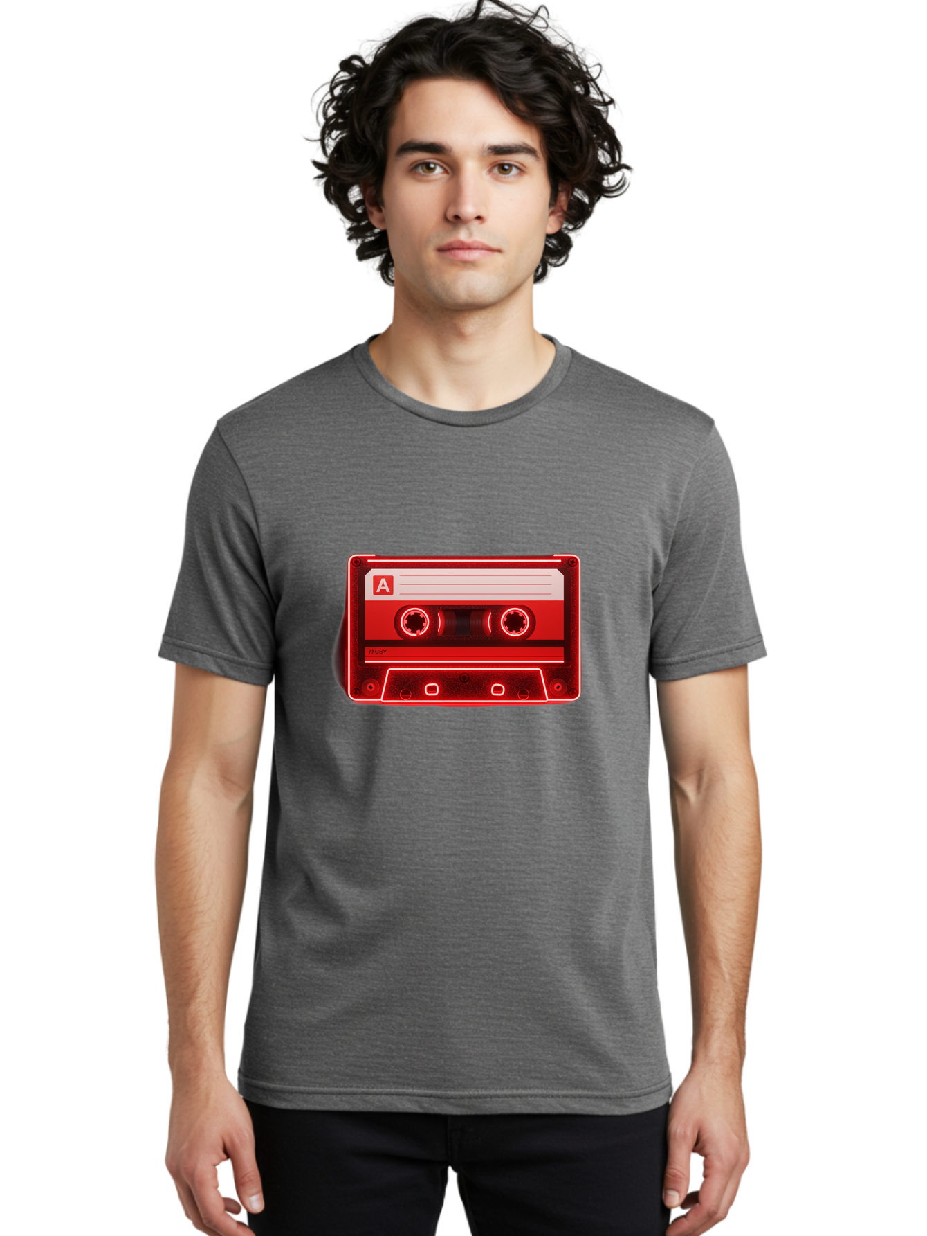 Cassette-Tape-A-2 Men'S Graphic Tee, 100% Cotton, Comfortable Casual Summer Wear, Machine Washable, Retro Cassette Tape, Mix Tape, Nostalgic Music, Vintage Audio, Retro Technology, Classic Music Format, Compact Cassette Baa266